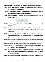 Tổng hợp 1 số câu hỏi Violympic Toán lớp 3 vòng 11 - Năm học 2016 - 2017